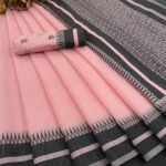 ps pure mul cotton temple wave border saree pink 2 image1