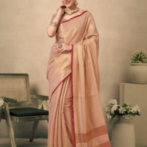 ps pure tissue silk handloom weaving saree golden 2 image1